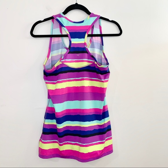 🌸LUKKA Multi Color Stripe Racerback Workout Tank - Picture 4 of 5